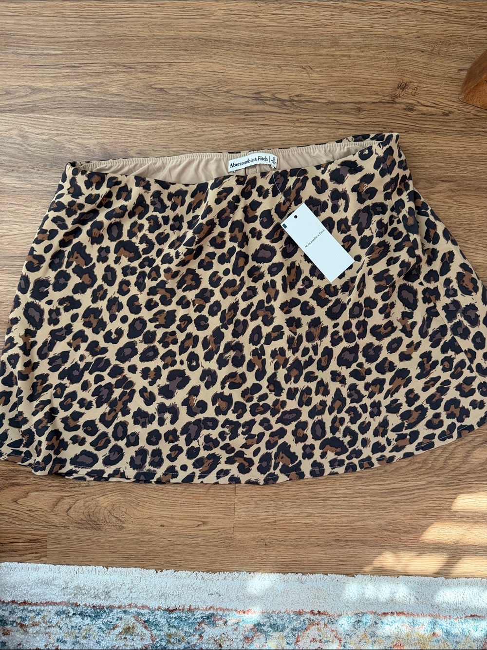 Abercrombie & Fitch Leopard Print Mini Skirt - Tan, Black, Brown